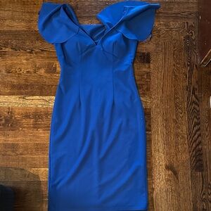 MARINA Royal Blue Midi Dress
